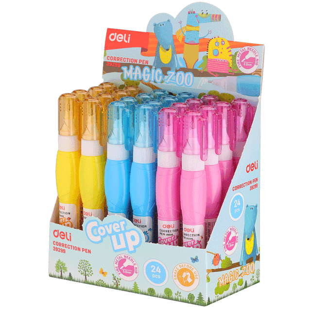 Deli Correction Pen Assorted (1 x 24), E39299