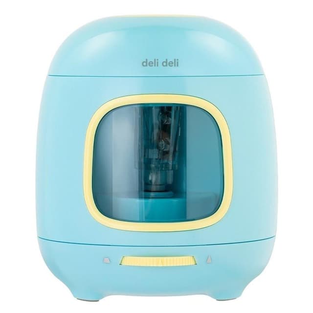 Deli Electric Pencil Sharpener Blue Automatic for Graphite Pencils 6.5 8mm Ideal for Home and Office Use - VA13 - BL