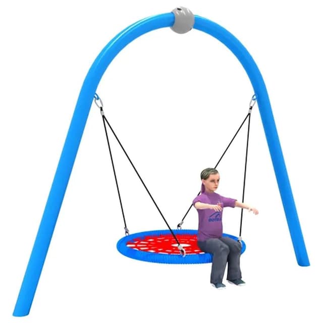 MYTS - Kids Swing Round | Safe Waterproof Round Playset for Backyard Playground Park - MYTS-SHA-16040