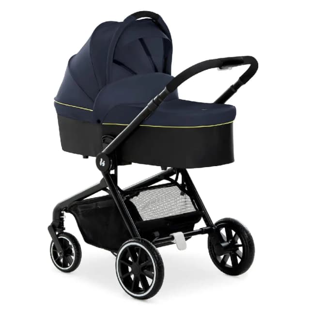 Hauck Move So Simply 2-in-1 Pushchair, Reversible Seat, Carrycot, All-Terrain Wheels, Navy Blue Neon, HK167175