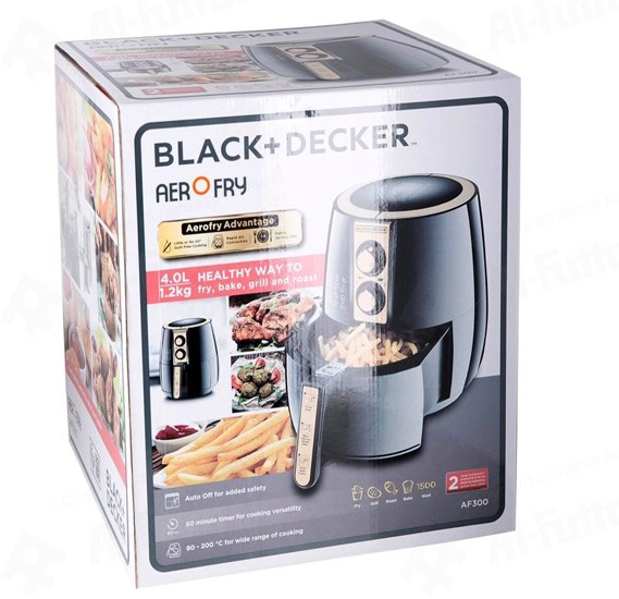 BLACK+DECKER® Middle East  AerOfry, 4L/1.2 KG Manual Air Fryer - AF300 