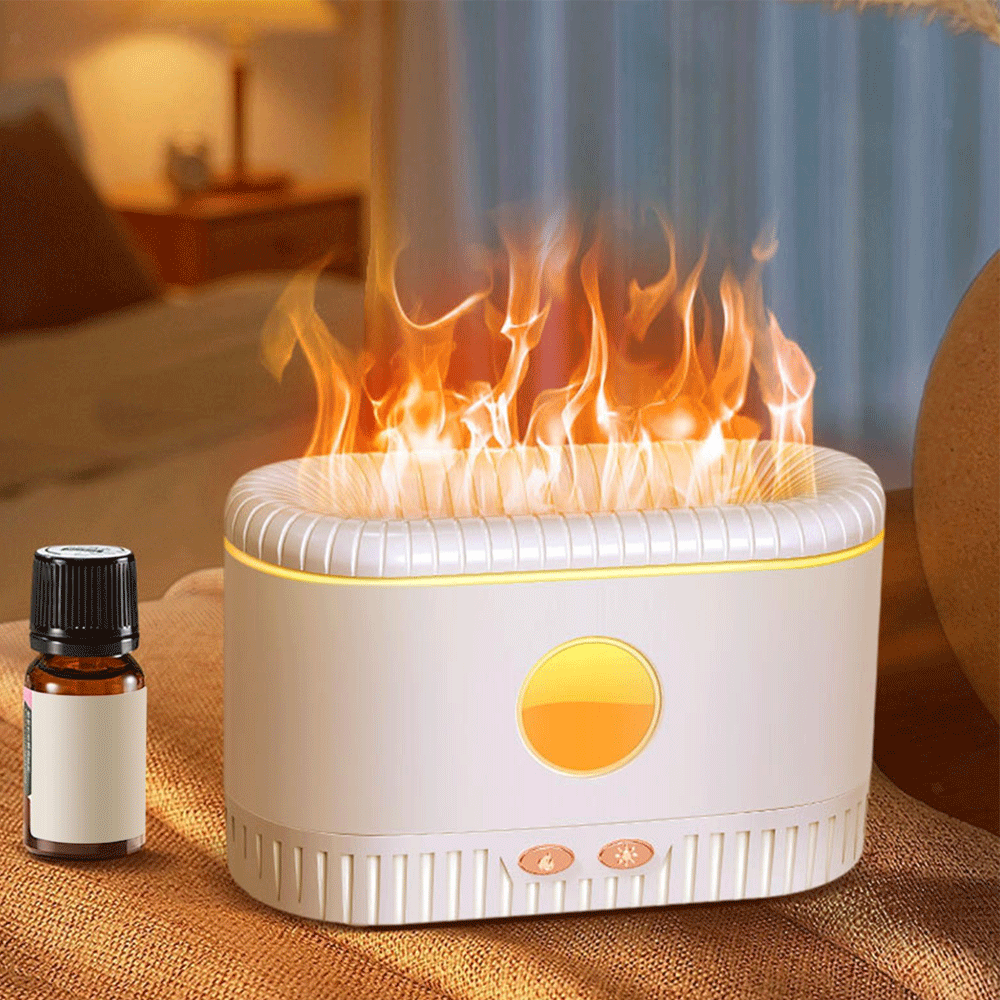 Mini Air Humidifier USB Flame Silent Multicolor Home Decor Bedroom Aroma Assorted Color