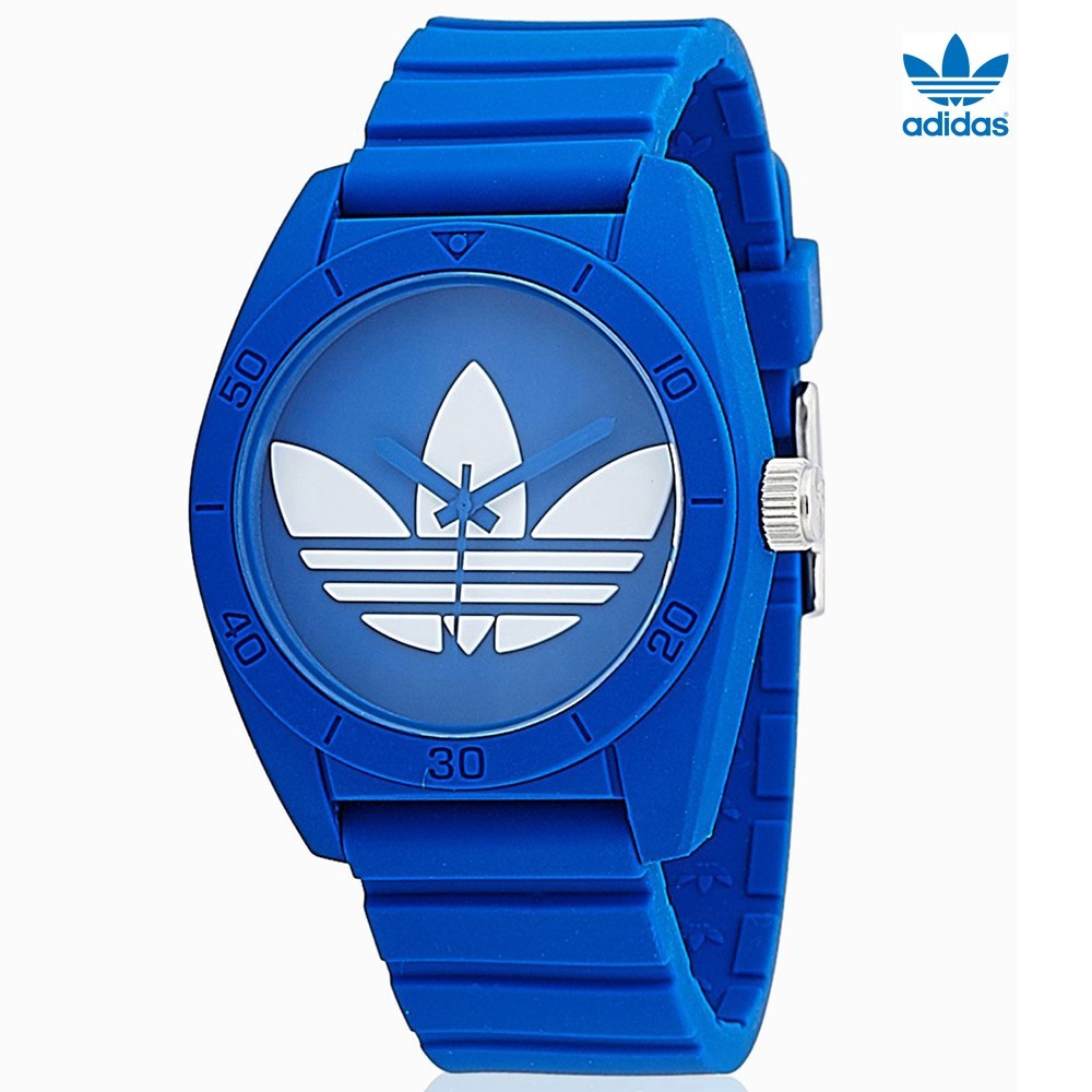 2 In 1 Adidas Santiago ADH6169 Analog Watch For Unisex, Blue And Adidas UEFA Champions League Arena Edition EDT, 100 ml