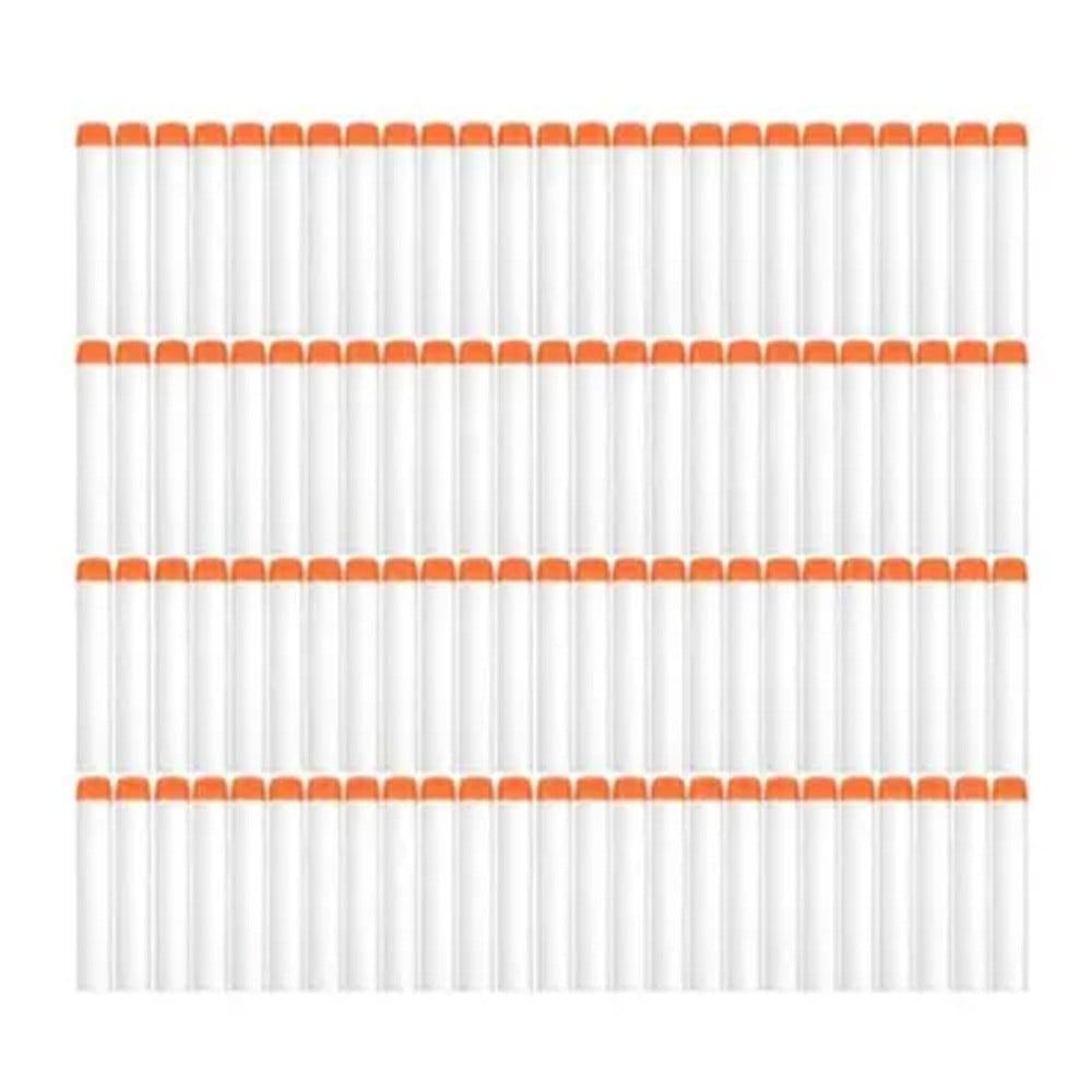 Generic N20614418A 100 Piece Nerf Soft Bullets White and Orange