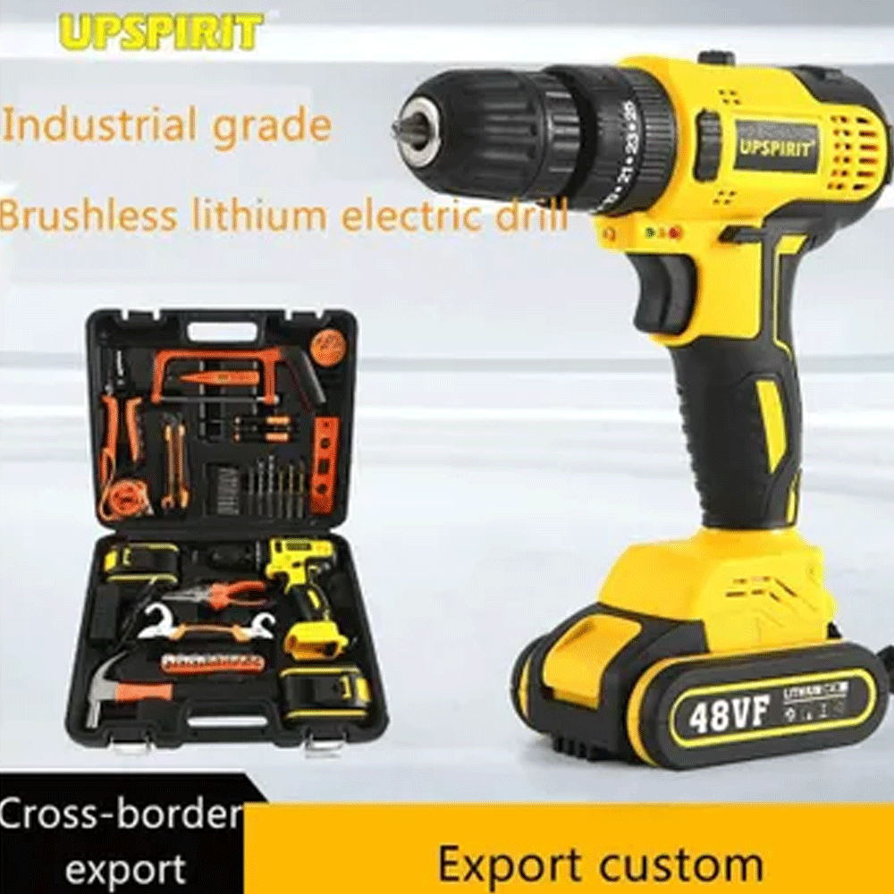 Upspirit Cordless Drill Screw Driver 48v Multi Speed 10mm Chuck With Reverse With Drill Bits and Tools set