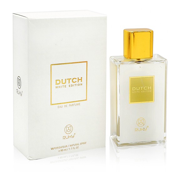 Ruky Dutch White Unisex 80ml+ Ruky Oud Al Aqsa Eau De Perfume 30ml