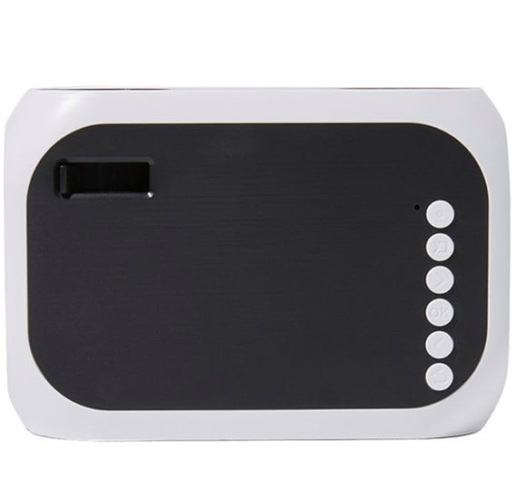 Bison Mini Smart Projector With Remote Control BS900 Black and White