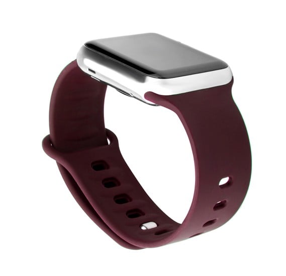 Promate Rarity-42SM Silicone Sport Band, Maroon
