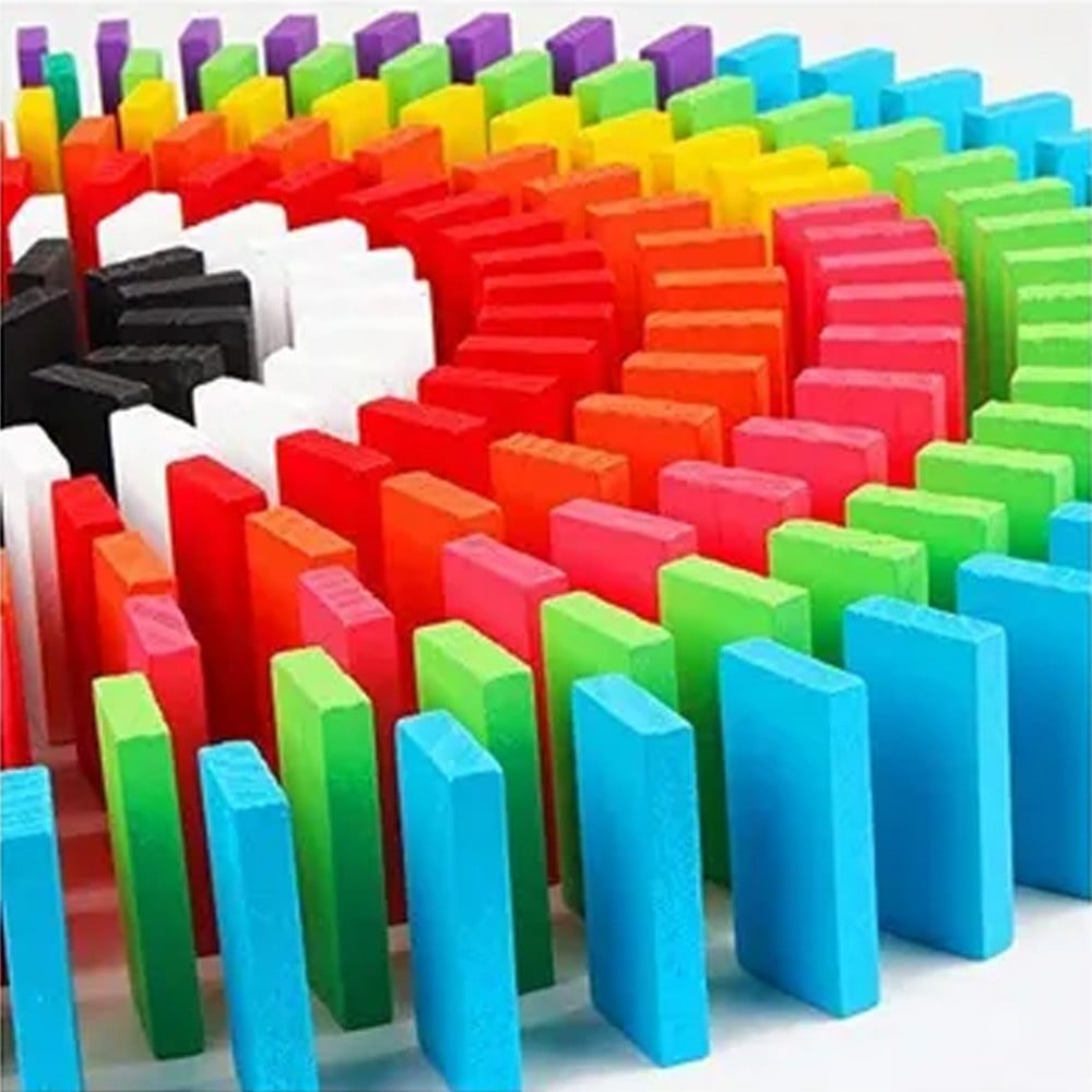 Generic N32604272A 100 Pieces Domino Game Set Multicolor