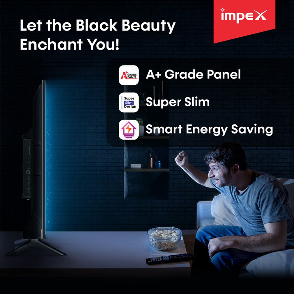 Impex Gloria UHD Smart LED TV 65 Inches Black