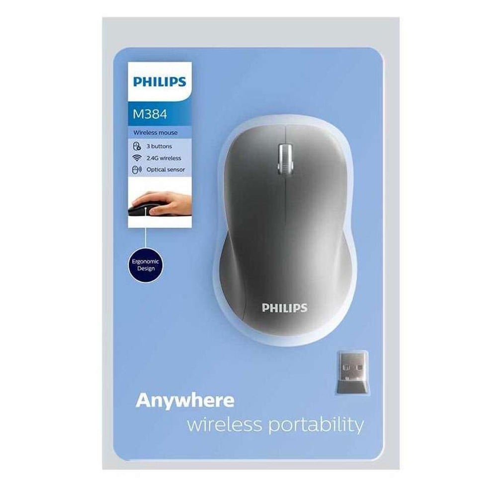 Philips Wireless Mouse M384, 1year Warrnty