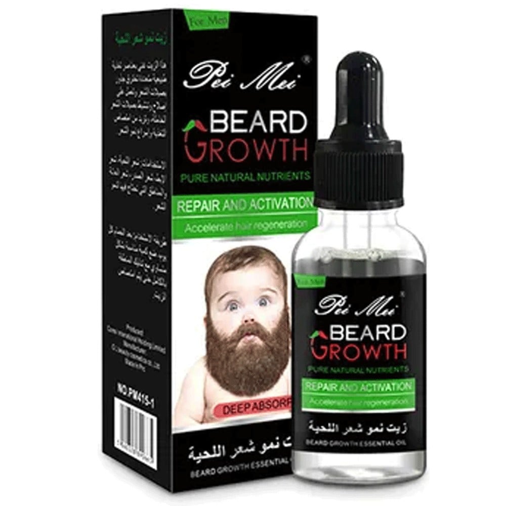Combo Offer Beard Growth Oil Clear 30ml With Beard and Eyebrow Filler Pen