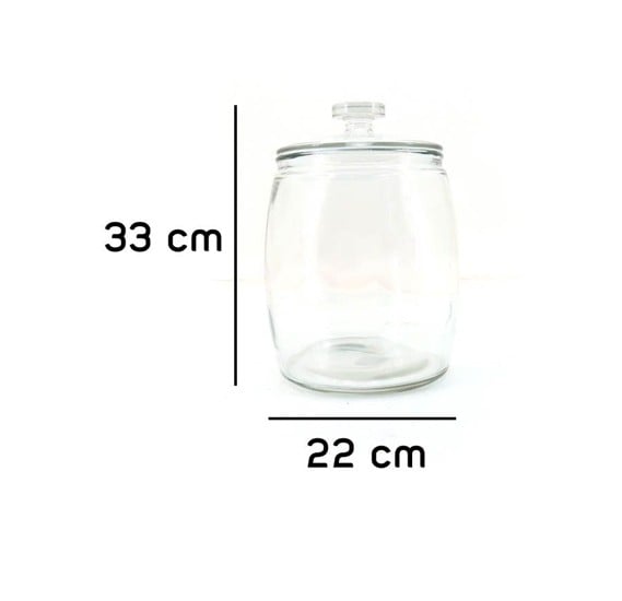 Stories Vacuum Glass Jar Extra Large  STR14246