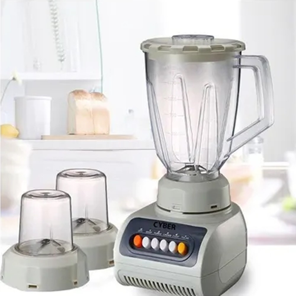 Cyber 3 In 1 Electric Blender With Grinder White, CYB-999BS