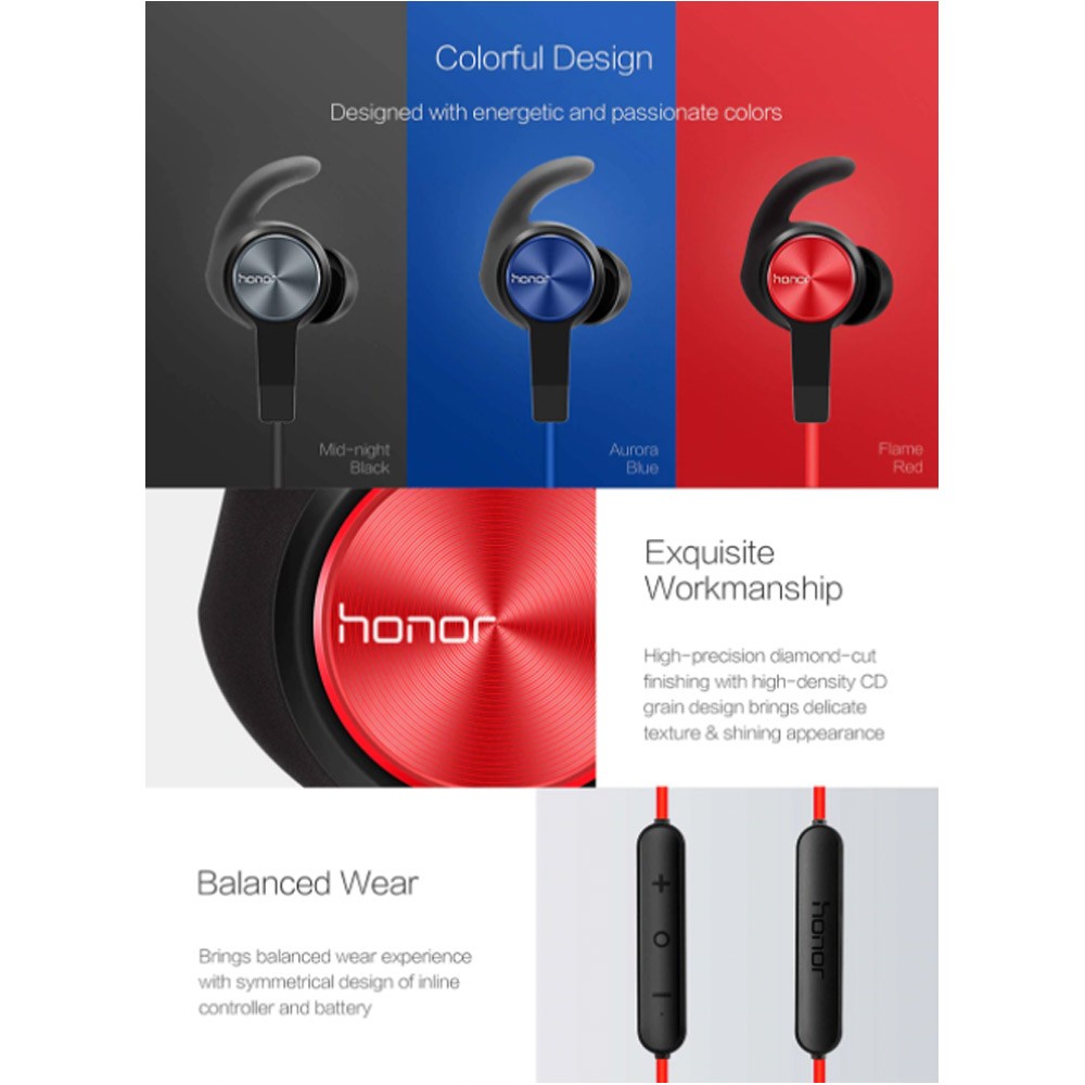 Honor AM61 Bluetooth Sport Headset Red
