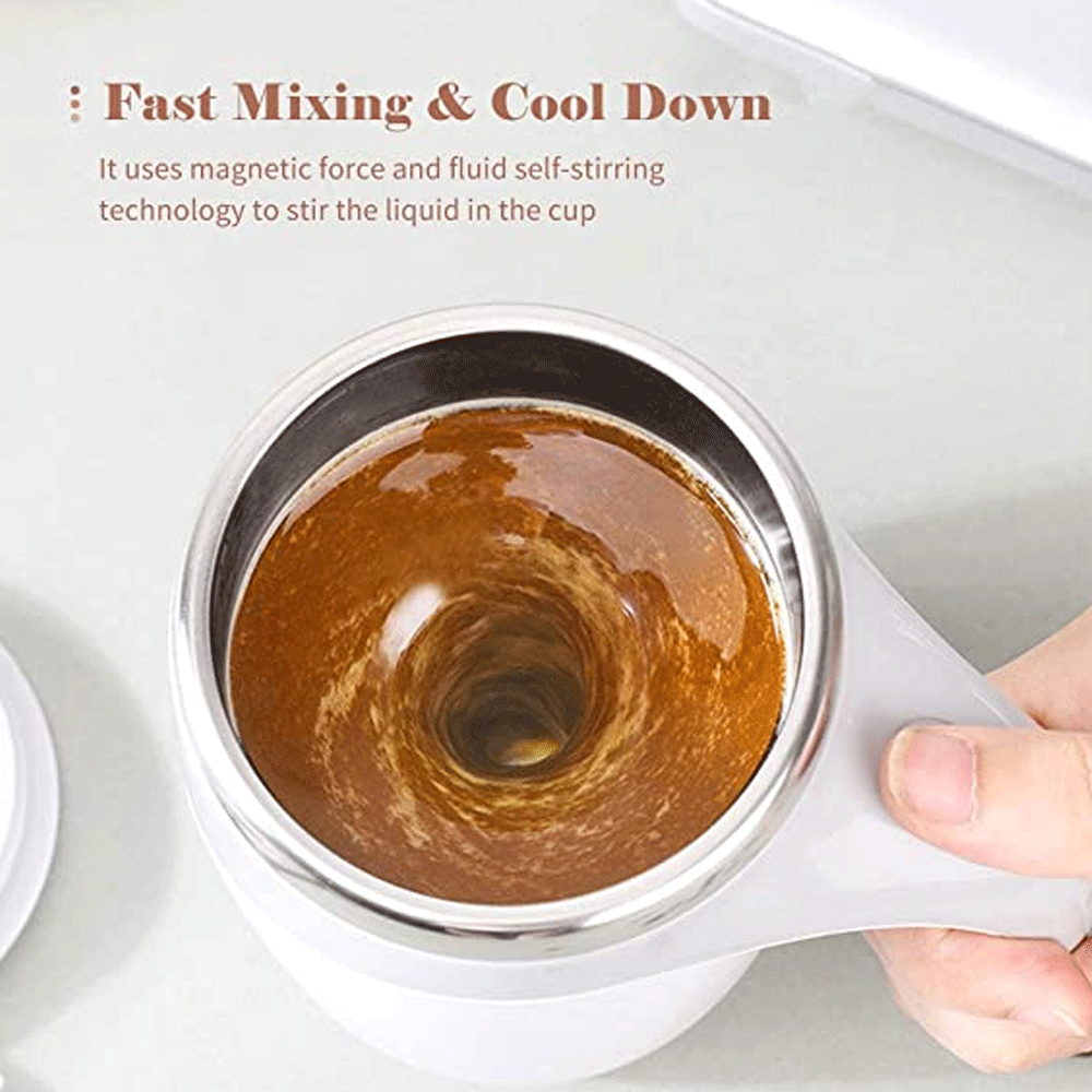 Multifunctional Magnetized Stirring Coffee Cup