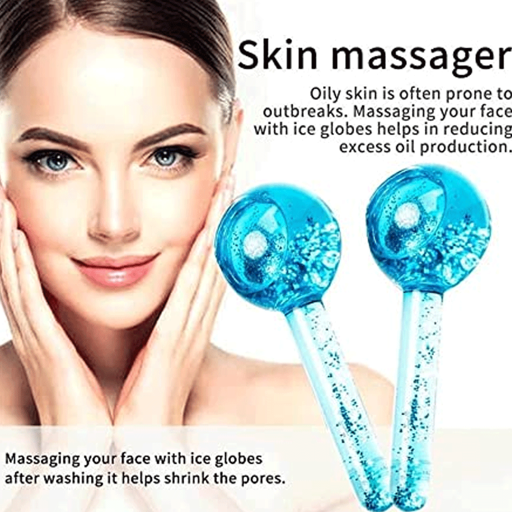 Buy Fotrsta Ice Roller Globes Crystal Massager Stick Ice Hockey Beauty  Facial Eye Crystal Ball for Ice Globes Skin Care Blue Online  PD7706