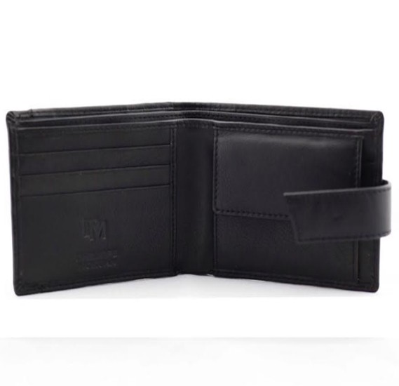 Philippe Morgan premium Leather Wallet PM004, Black