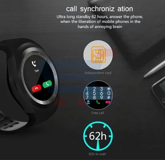 Zooni Y1 Bluetooth Smart Watches With Micro Sim And TF Card