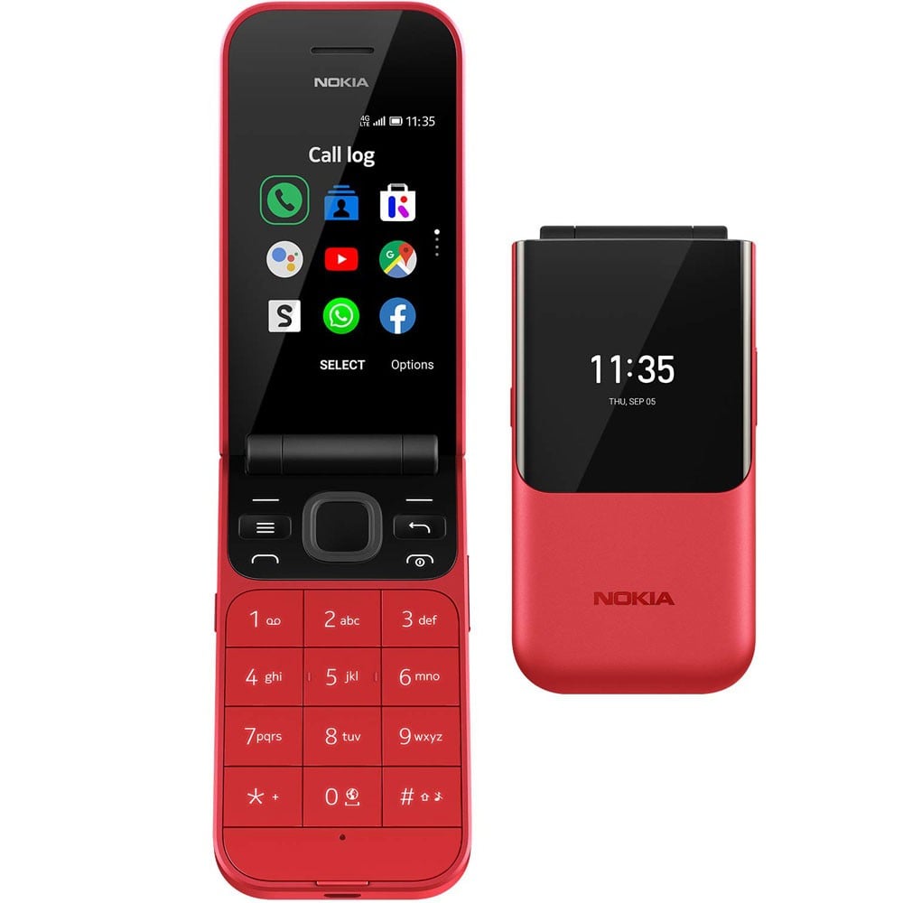 Nokia 2720 Flip Dual SIM 4GB 512MB RAM 4G LTE, Red