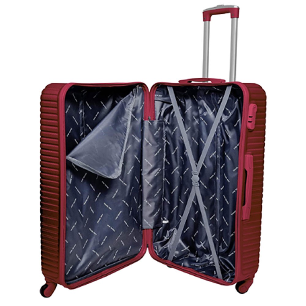 Siddique JNX01-28-20 Lightweight Luggage Set of 2 Bag, Burgundy Red