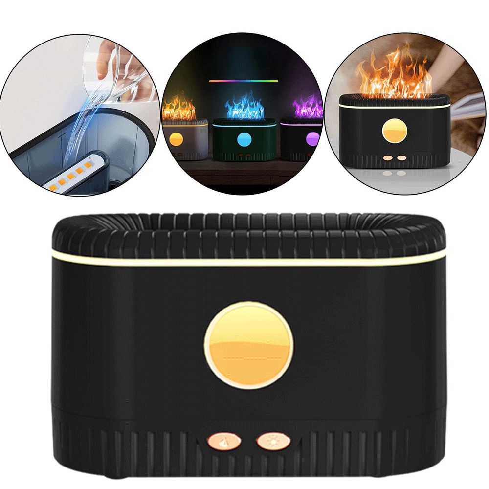 Mini Air Humidifier USB Flame Silent Multicolor Home Decor Bedroom Aroma Assorted Color