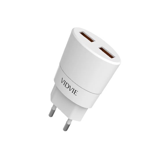 Vidvie 2 Usb Port Iphone Charger Ple208 (Usb Cable Included-iphone)