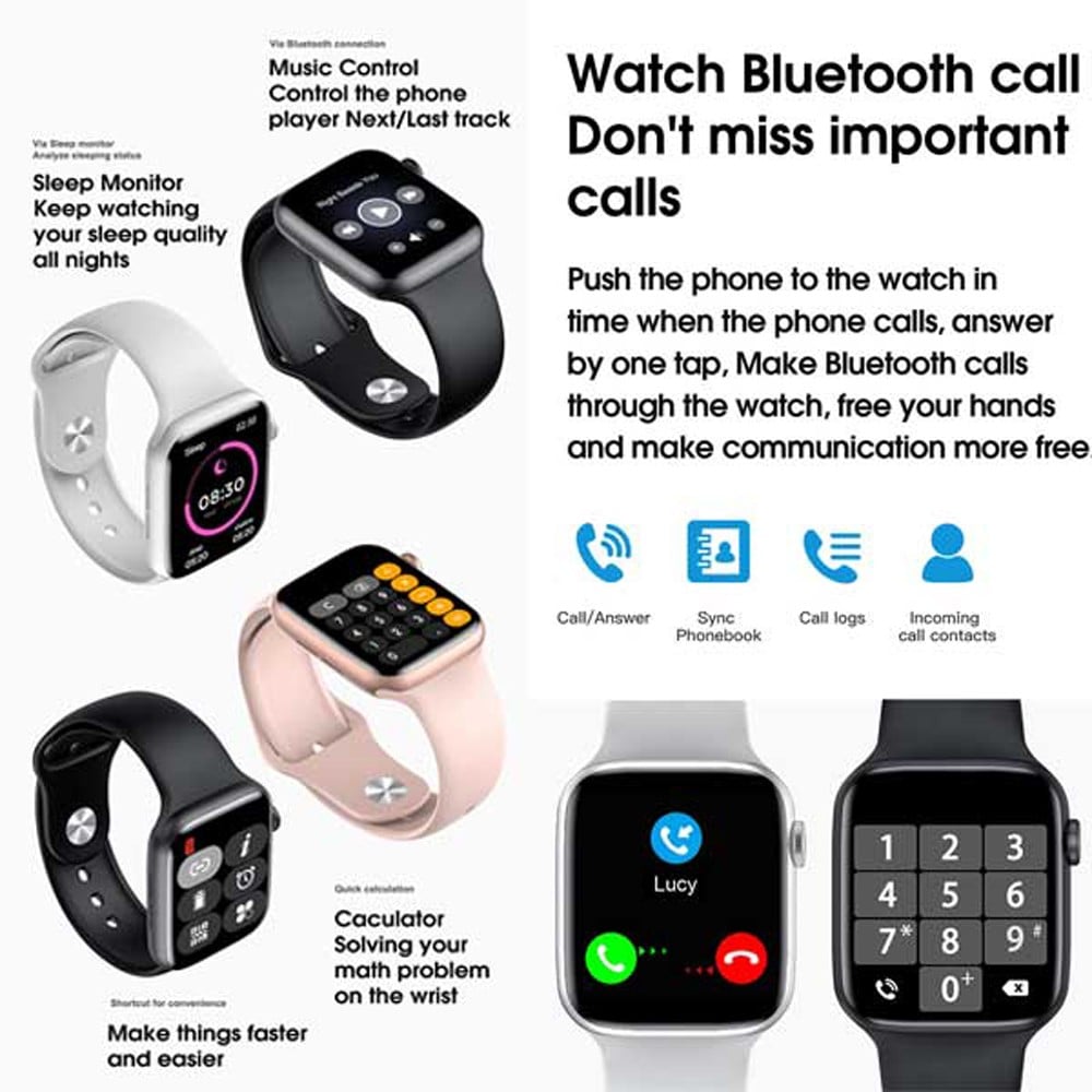 W26 Plus Smartwatch Full Screen Assorted Colour