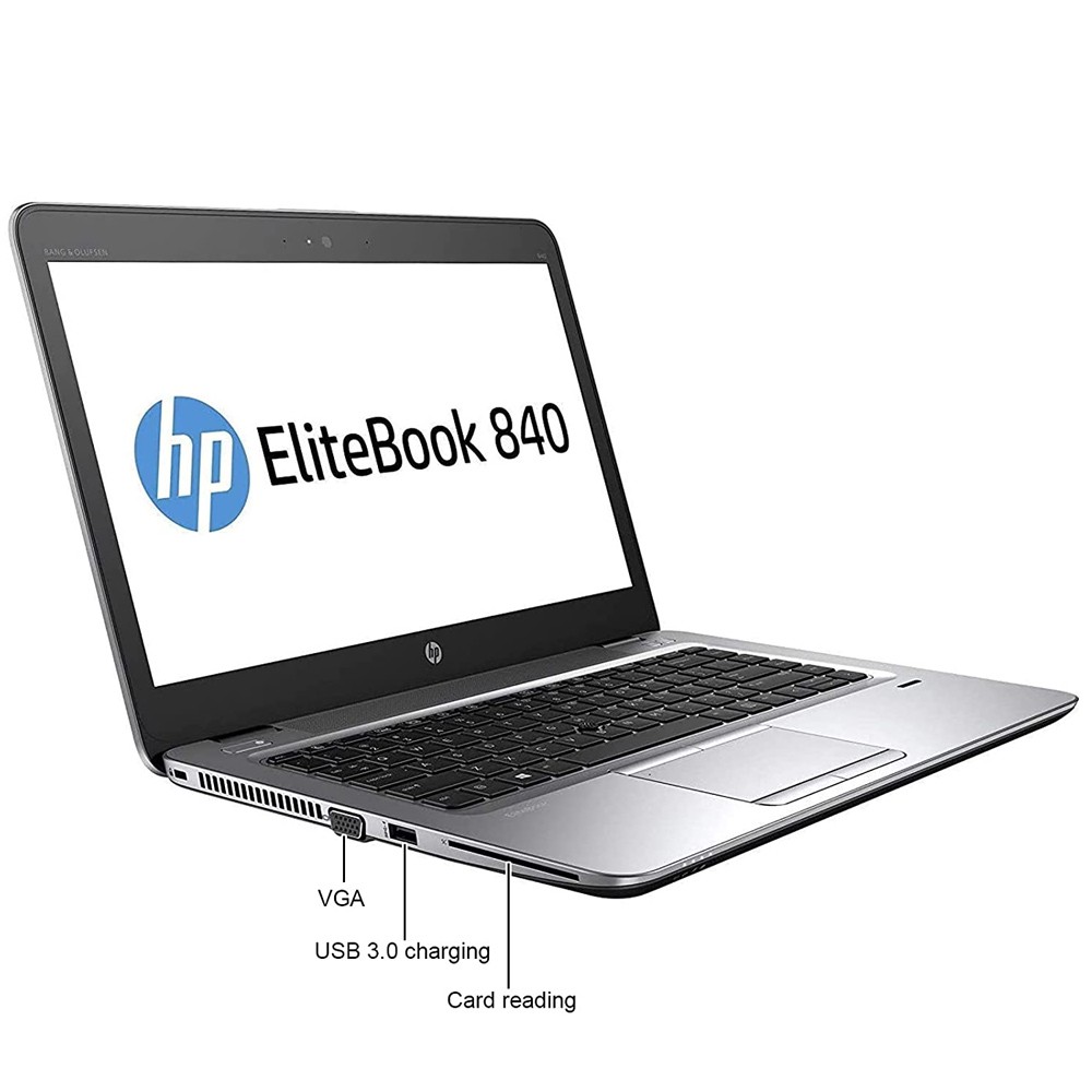 HP Elitebook 840 G3 Laptop Intel i7-6600U 2.6GHz 16GB RAM 512GB SSD Windows 10 Pro Refurbished