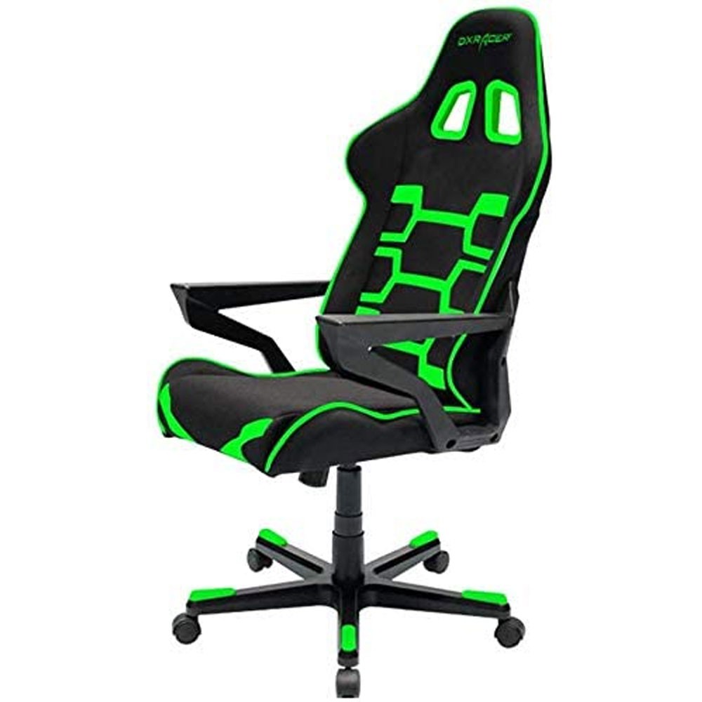 DX Racer GC-O168-NE-A3 Gaming Chair Origin Series, Black and Green