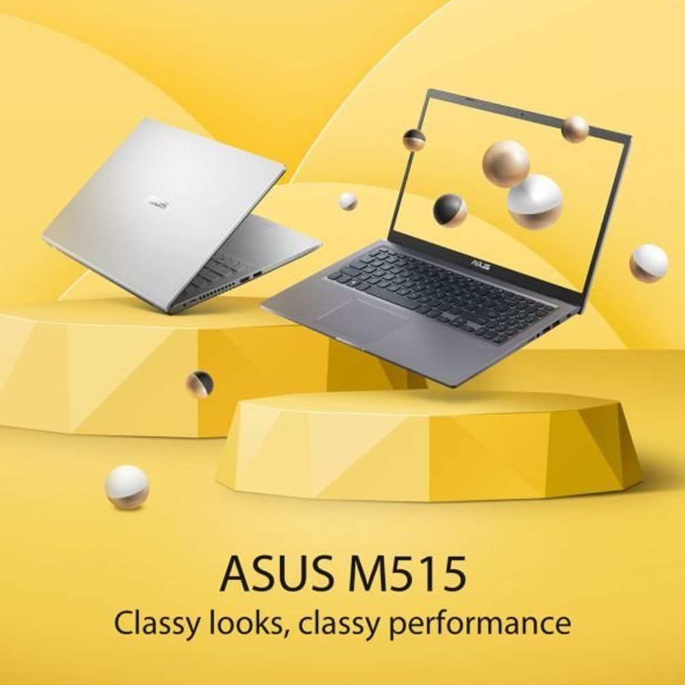 Asus Slim Laptop Ryzen 3 2.6GHz 4GB 256GB Win10 15.6 inch FHD Silver English/Arabic Keyboard