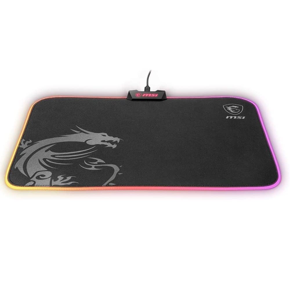 MSI Agility GD60 RGB Pro Gaming Mousepad With lighting effect, Black