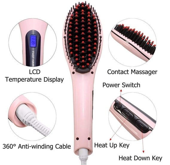 Hair Straightening Brush HQT-906
