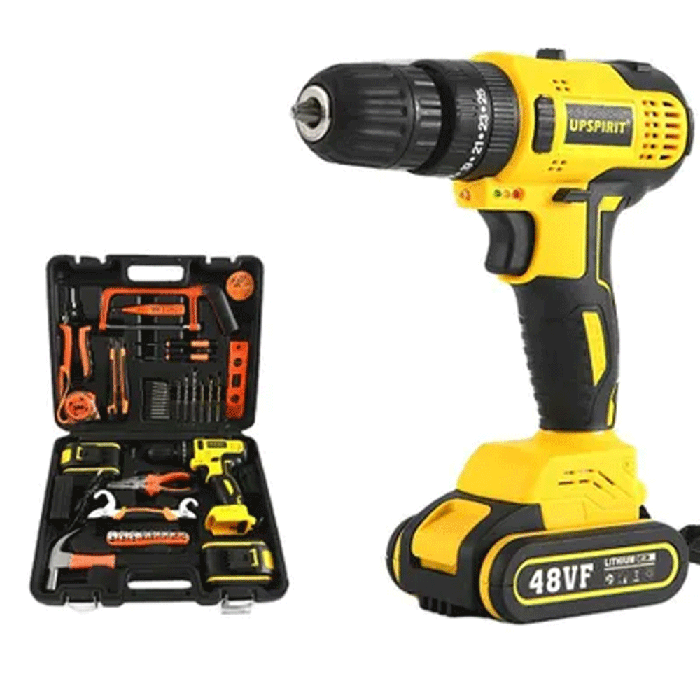 Upspirit Cordless Drill Screw Driver 48v Multi Speed 10mm Chuck With Reverse With Drill Bits and Tools set