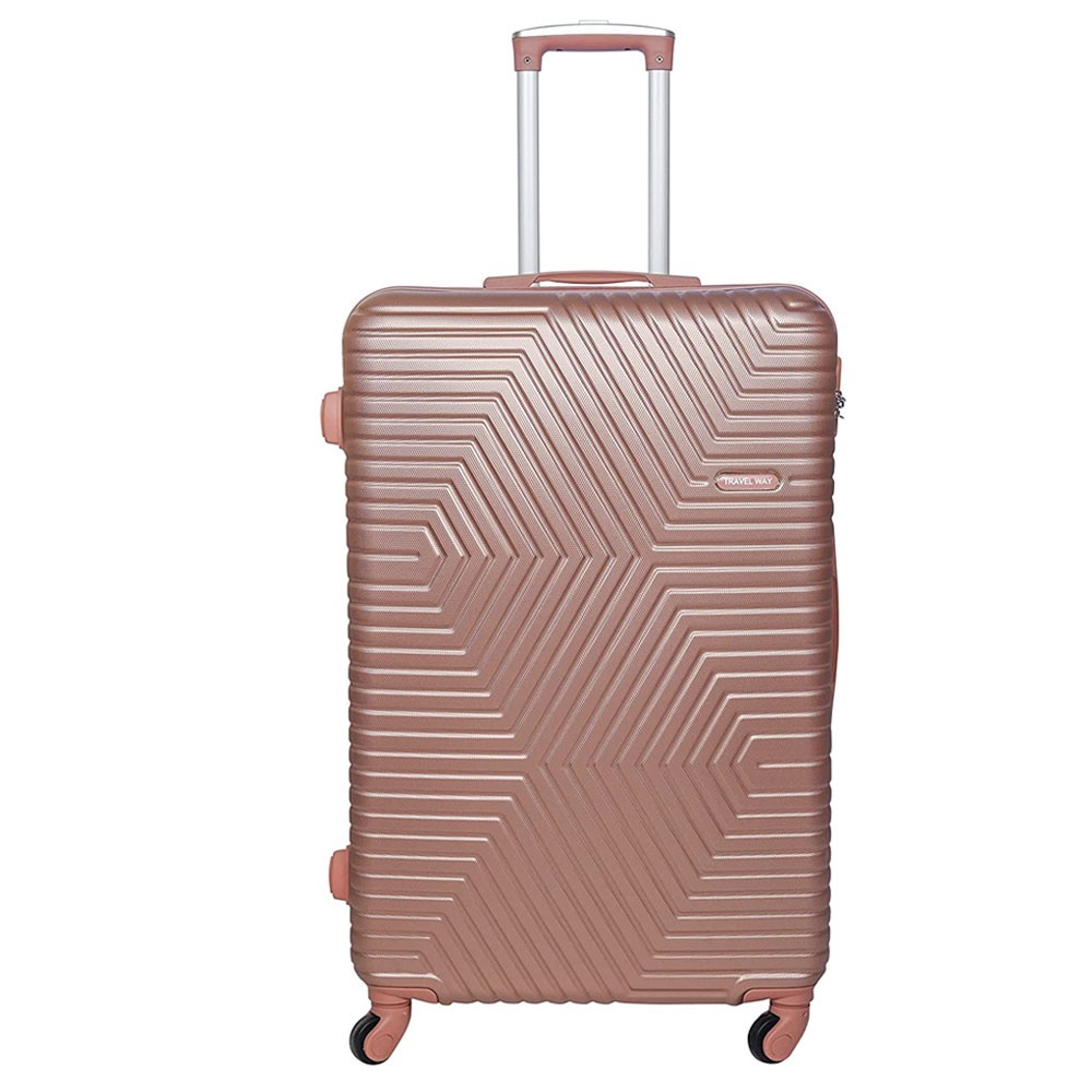 Siddique JNX01-3 Lightweight Luggage Set of 3 Bag, Rose Gold