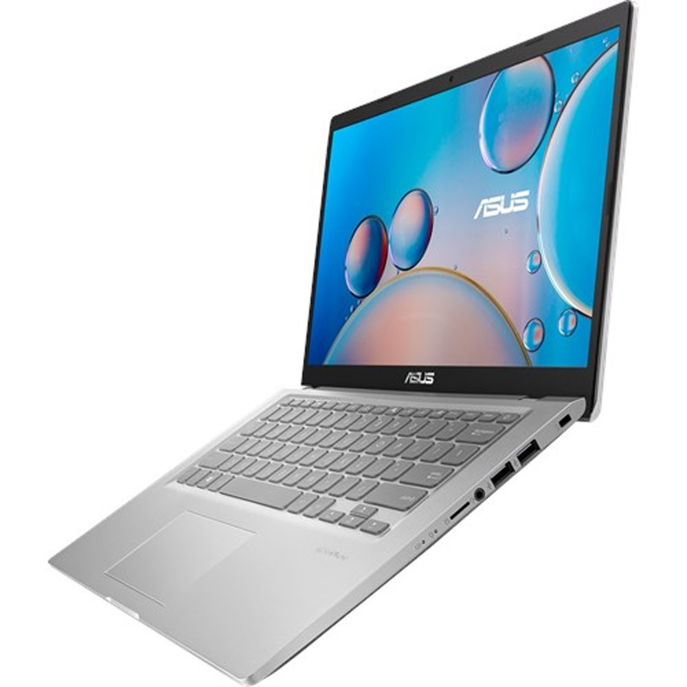 Asus X415EA-EB584T Laptop 14 inch FHD Display Intel Core i3 1.7GHz Processor 4GB RAM 512GB SSD Intel Iris Graphics Win10Home, Silver