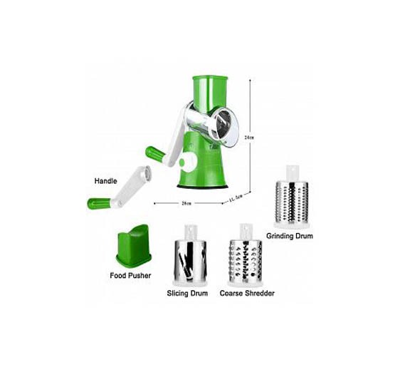 Buy Osp Table Top Drum Grater With Interchangeable Stainless Steel  Blades,Green,Sc126 Online Dubai, UAE, OurShopee.com