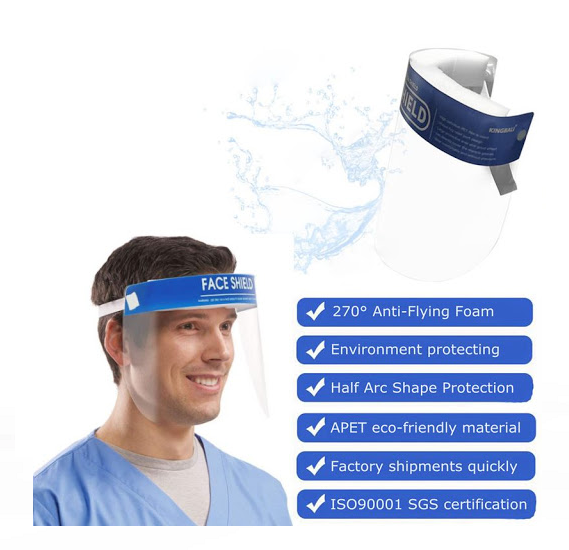 Disposable Medical Protective Anti-Fog Direct Splash Protection Face Shield