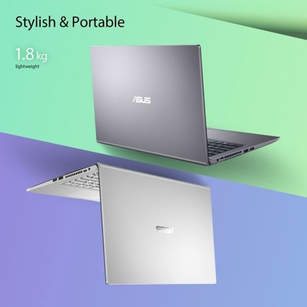 Asus Slim Laptop Ryzen 3 2.6GHz 4GB 256GB Win10 15.6 inch FHD Silver English/Arabic Keyboard
