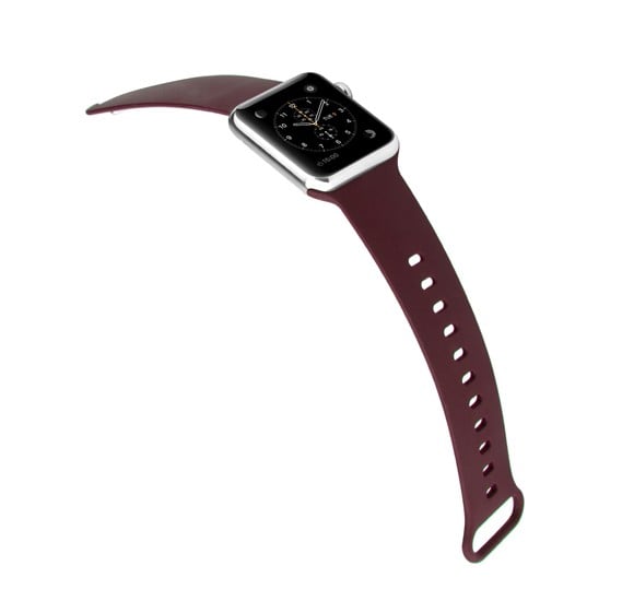 Promate Rarity-42SM Silicone Sport Band, Maroon