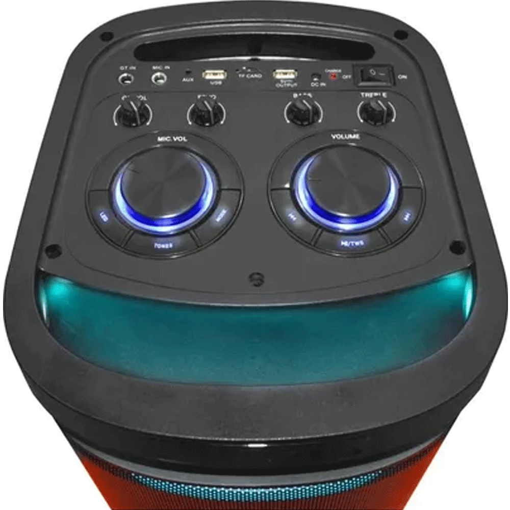 JVC Portable Bluetooth Party Speaker With Wireless Mic and Remote Control XS-N5222PB Black