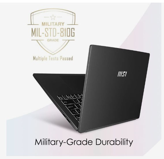 MSI Modern 14 C12M Laptop Intel Core i5 1235U 8GB RAM 512GB SSD Intel Iris Xe Graphics  14 Inch FHD Arabic English Keyboard Windows 11 Classic Black