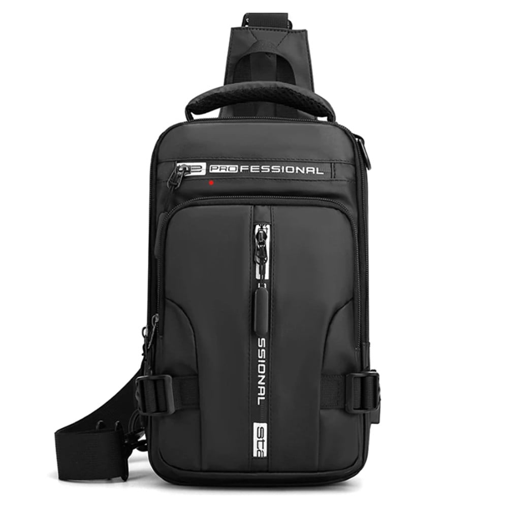 Buy Casual Men Shoulder Bag Multi-Functional Crossbody Bags USB ...