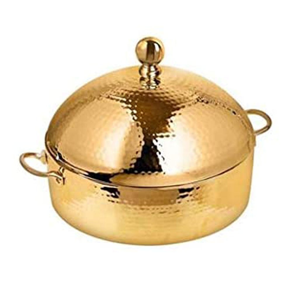 Royalford Dome Hot Pot Full Hammered Gold finish 4Litres, RF9722