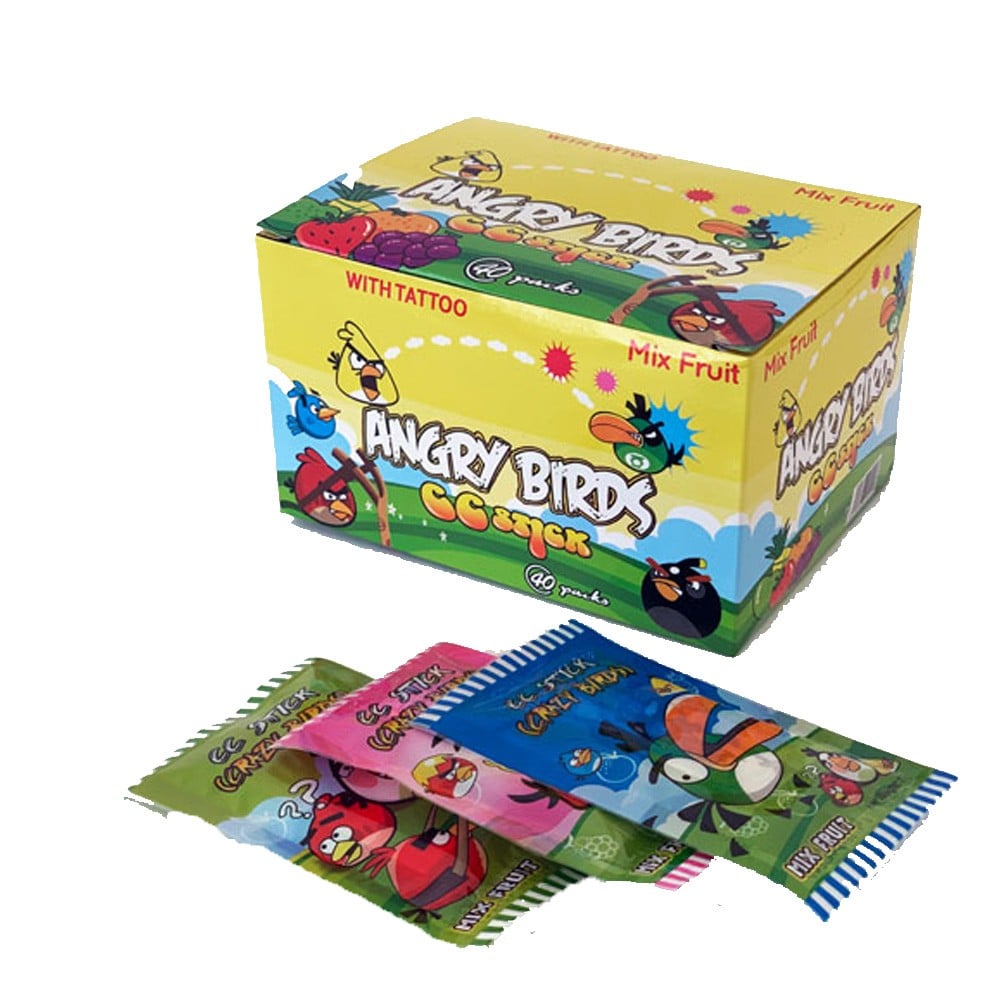 Buy Angry Birds Mix Fruit CC Stick 40pcs Qatar, Doha | OurShopee.com PA2847