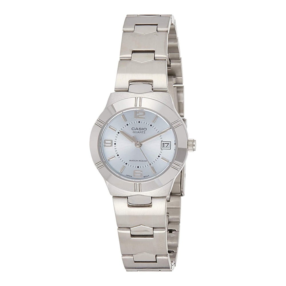 Casio Enticer Analog Blue Dial Womens Watch ,LTP-1241D-2ADF