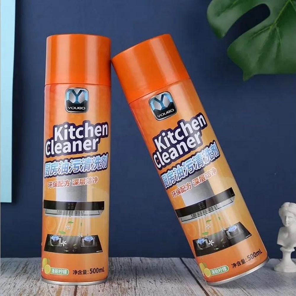 Kitchen Foam Cleaner Spray 500ML - Orange