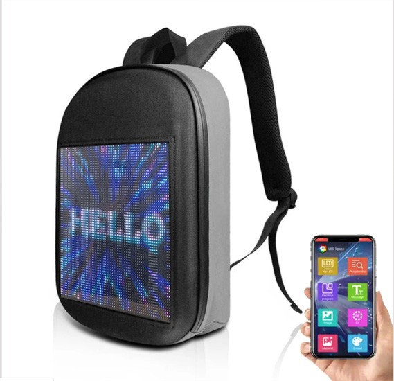 Buy Crony Us-B001 Led Display Backpack Novelty Smart Led Backpack ...