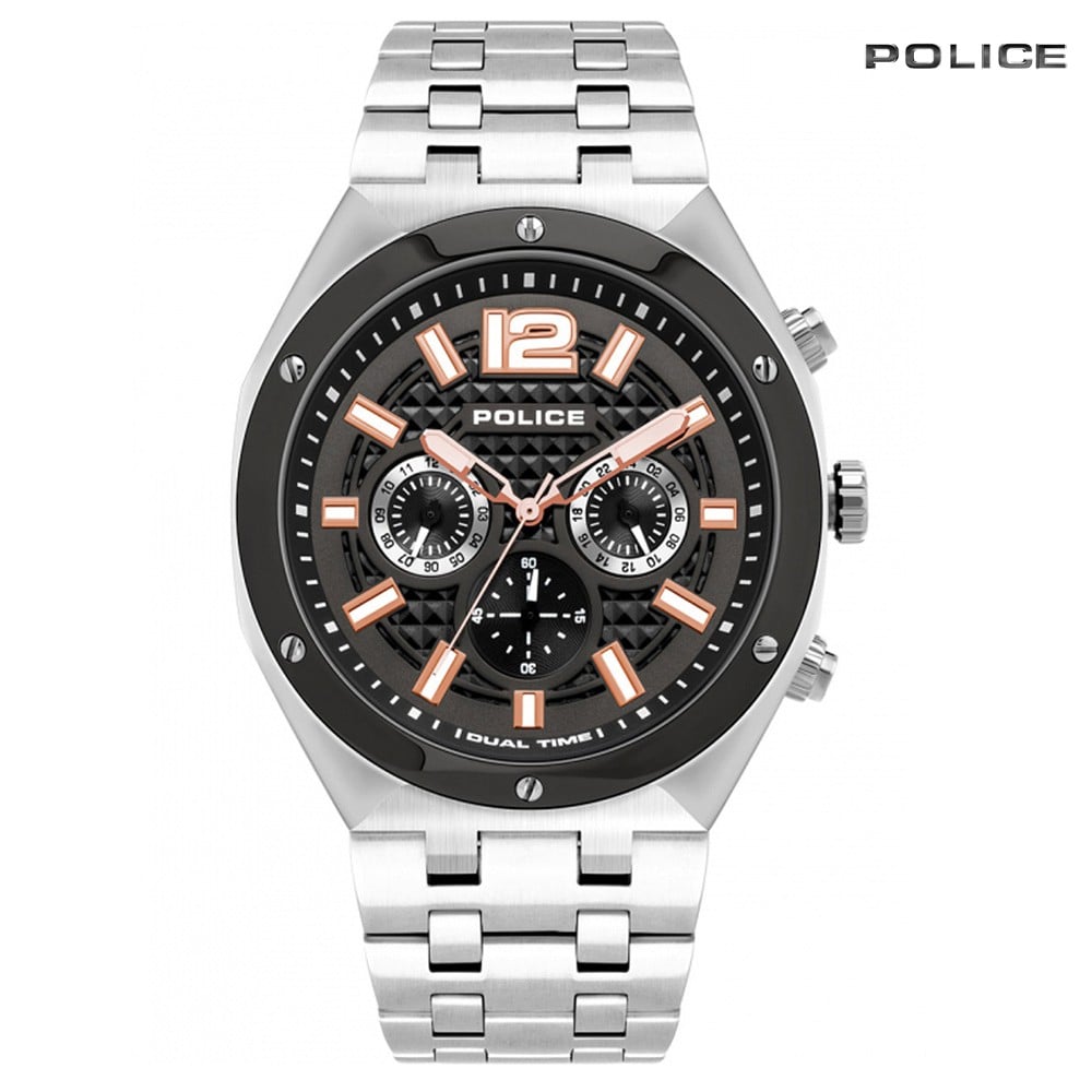 Buy Police Analog Silver Stainless Steel Watch For Men Online Dubai ...