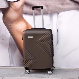 Yinton Lightweight ABS Luggage Hard Case Trolley Bag 24 Inch Coffee